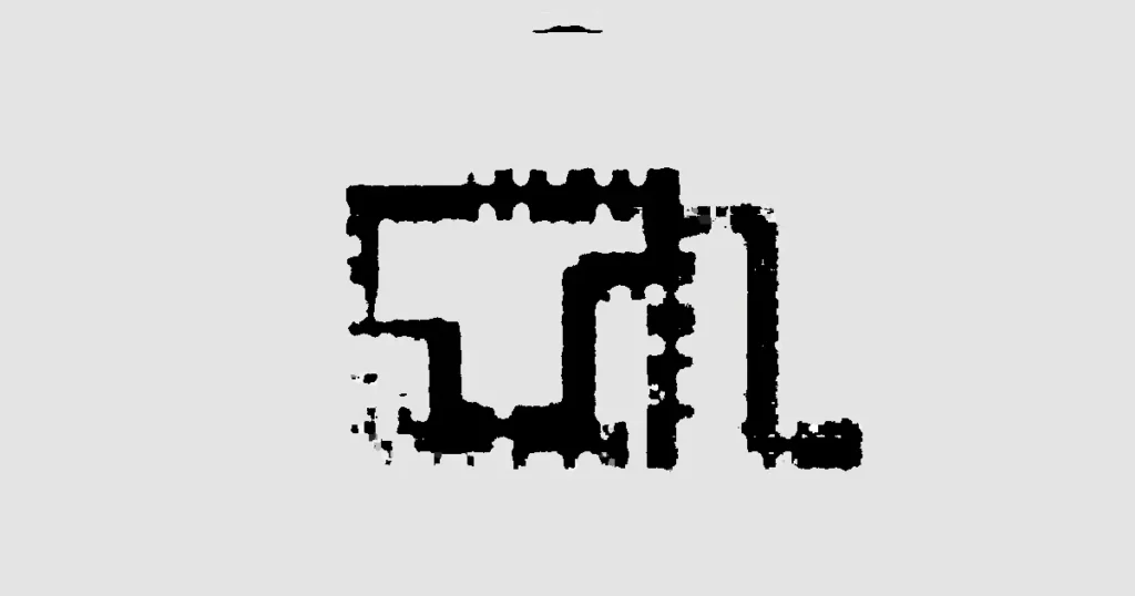 Abstract representation of a multimodal model with vectorized patterns and symbols in monochrome.