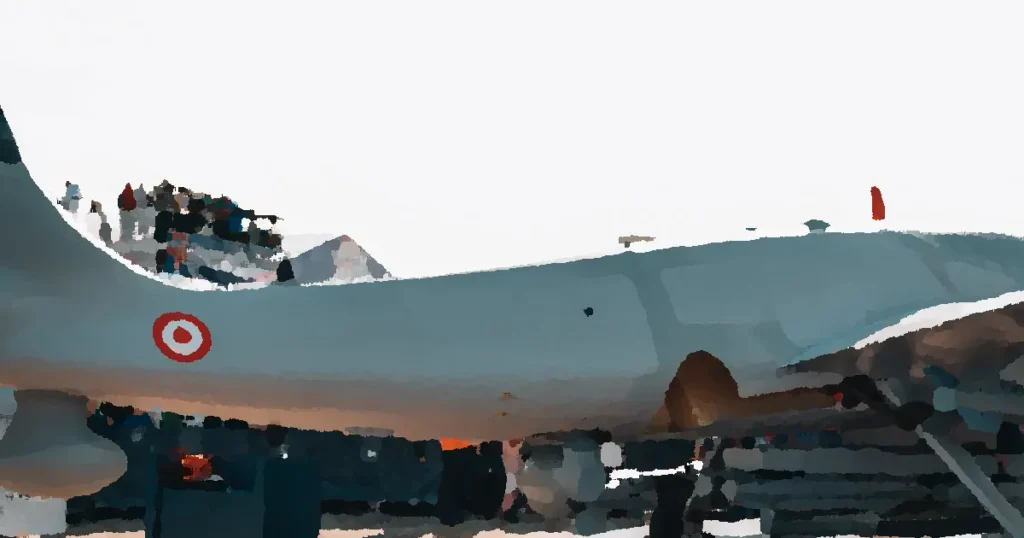Bayraktar Akinci drone displayed at a busy airshow with spectators.