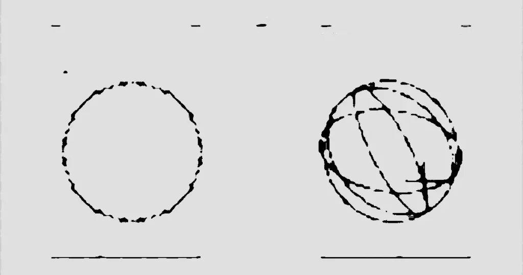 Illustration depicting classical binary bit and quantum qubit states in superposition and binary.