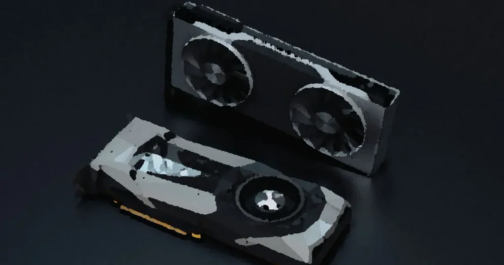 A close-up view of modern GPU units, ideal for gaming and tech visuals.